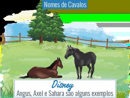 Nomes de Cavalos - Disney