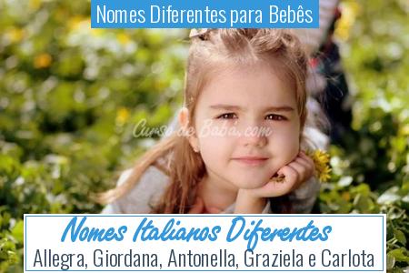 Nomes Diferentes para BebÃÂªs - Nomes Italianos Diferentes