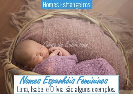 Nomes Estrangeiros - Nomes EspanhÃ³is Femininos