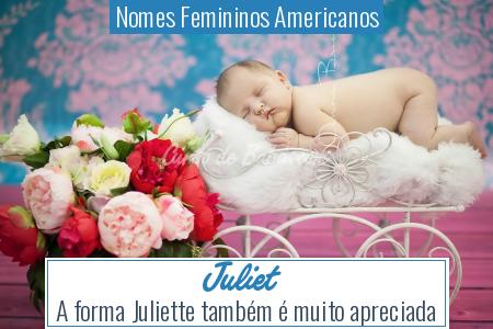 Nomes Femininos Americanos - Juliet