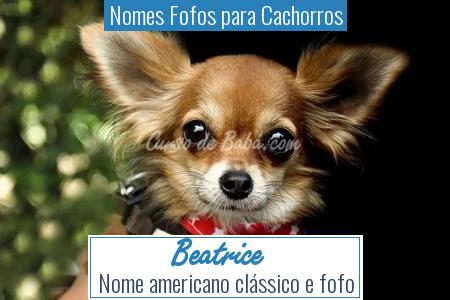 Nomes Fofos para Cachorros - Beatrice