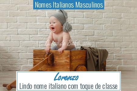 Nomes Italianos Masculinos - Lorenzo