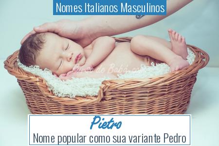 Nomes Italianos Masculinos - Pietro