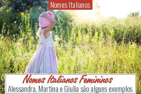 Nomes Italianos - Nomes Italianos Femininos