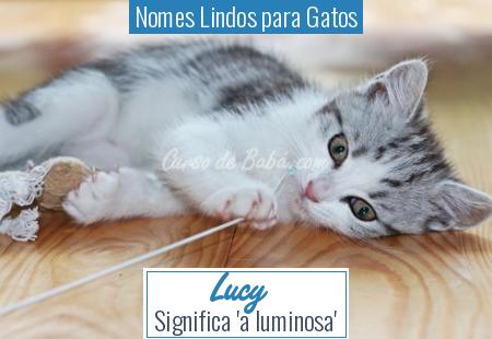 Nomes Lindos para Gatos - Lucy