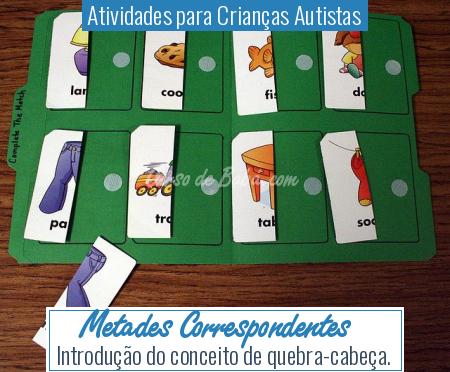 Atividades para CrianÃ§as Autistas - Metades Correspondentes