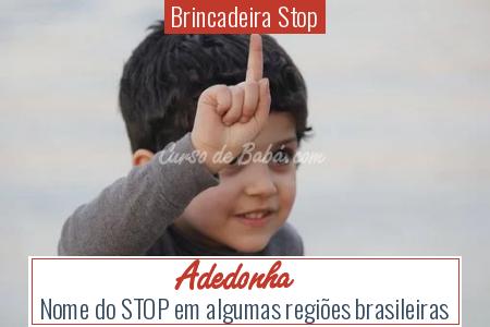 Brincadeira Stop - Adedonha