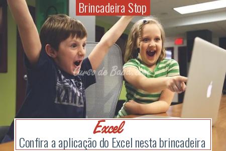 Brincadeira Stop - Excel