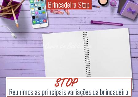 Brincadeira Stop - STOP