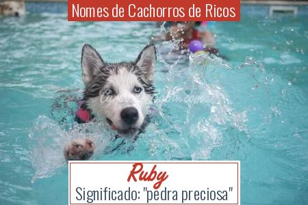 Nomes de Cachorros de Ricos - Ruby