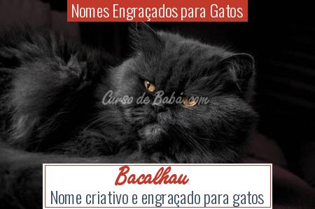 Nomes EngraÃÂ§ados para Gatos - Bacalhau