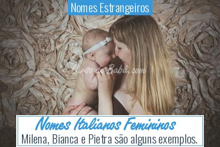 Nomes Estrangeiros - Nomes Italianos Femininos