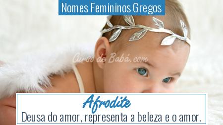 Nomes Femininos Gregos - Afrodite