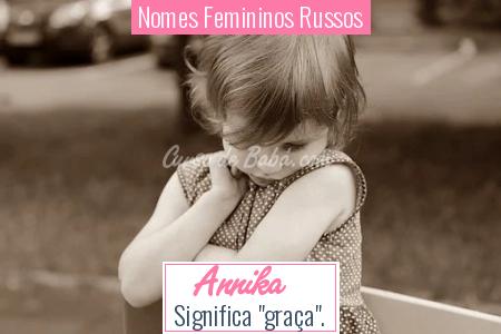 Nomes Femininos Russos - Annika