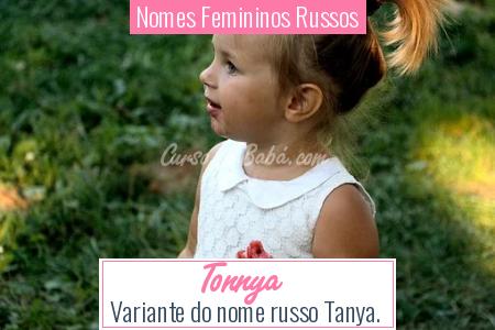 Nomes Femininos Russos - Tonnya