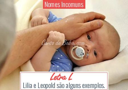 Nomes Incomuns - Letra L