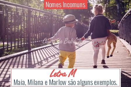 Nomes Incomuns - Letra M