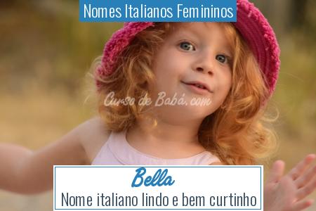 Nomes Italianos Femininos - Bella