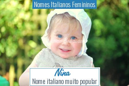 Nomes Italianos Femininos - Nina