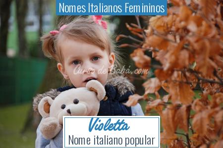 Nomes Italianos Femininos - Violetta