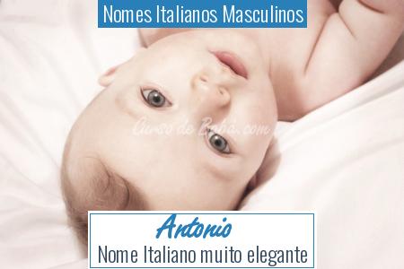 Nomes Italianos Masculinos - Antonio