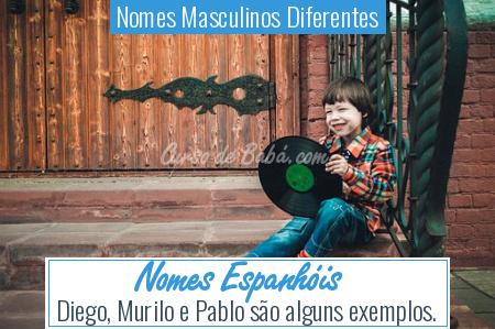 Nomes Masculinos Diferentes - Nomes EspanhÃÂ³is