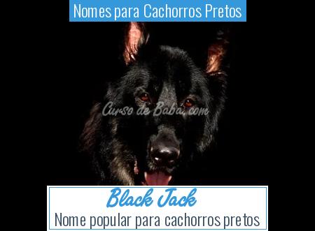 Nomes para Cachorros Pretos - Black Jack