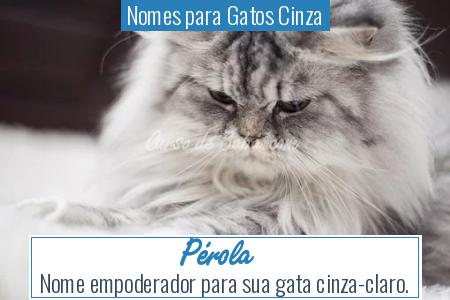 Nomes para Gatos Cinza - PÃ©rola