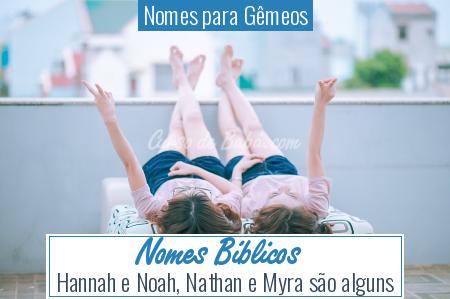 Nomes para GÃÂªmeos - Nomes BÃÂ­blicos