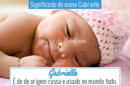 Significado do nome Gabrielle - Gabrielle