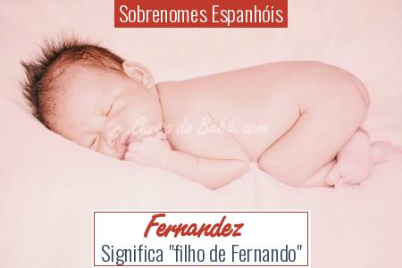 Sobrenomes EspanhÃ³is - Fernandez
