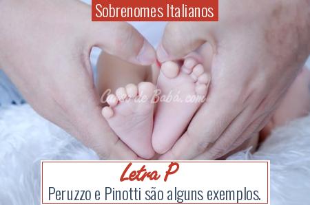 Sobrenomes Italianos - Letra P