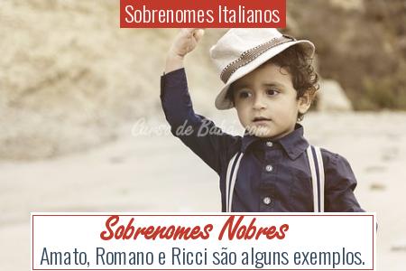 Sobrenomes Italianos - Sobrenomes Nobres